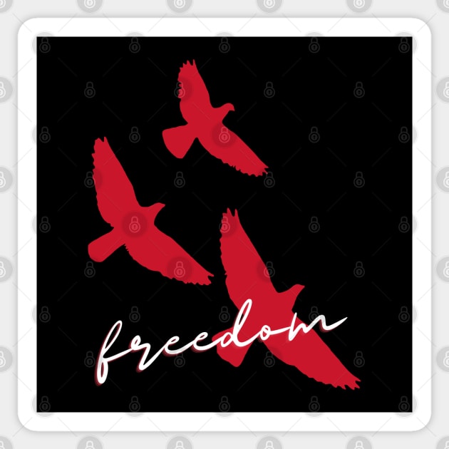 Freedom Bird Sticker by Santag